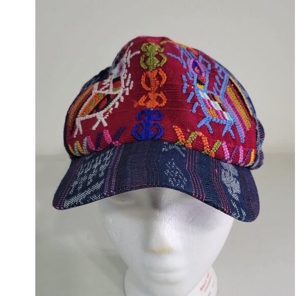 Boho Patchwork Hat Adjustable Colorful Hippie Fun Whimsical Baseball Style Hat - Picture 1 of 6